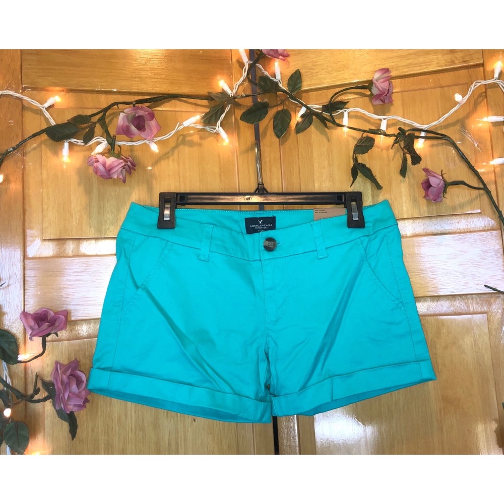 american eagle midi shorts